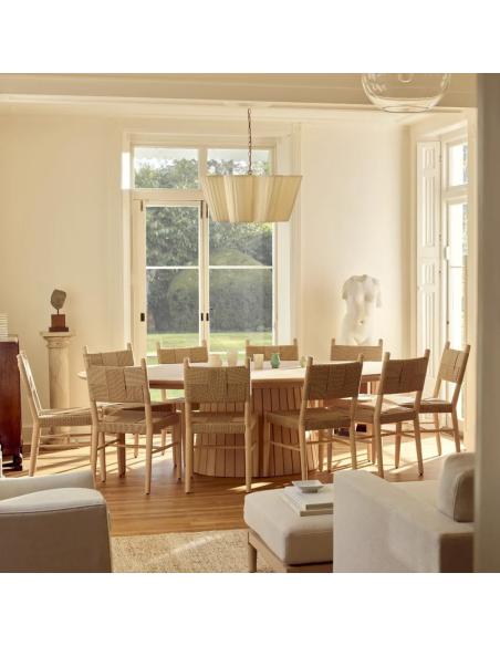 Neptune Stratford 10 Seater Oval Oak Dining Table