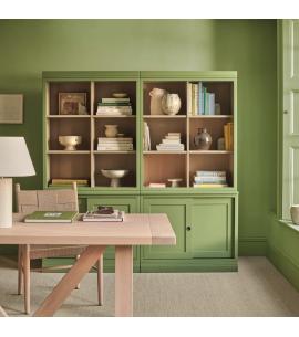 Neptune Chawton Double Bookcase with Sliding Doors