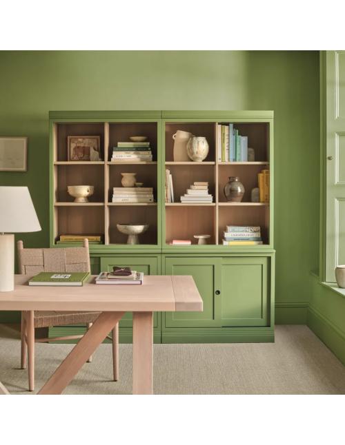 Neptune Chawton Double Bookcase with Sliding Doors