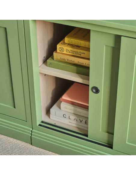 Neptune Chawton Double Bookcase with Sliding Doors