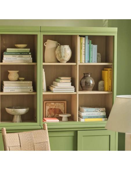 Neptune Chawton Double Bookcase with Sliding Doors