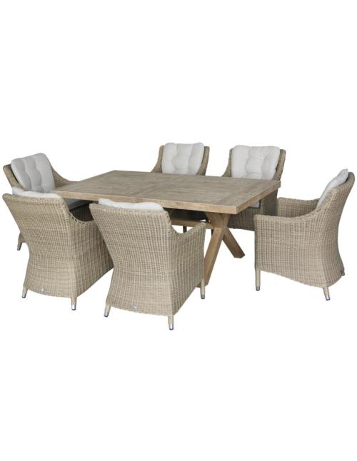 Bramblecrest Fairford 6 Seat Dining Set with...