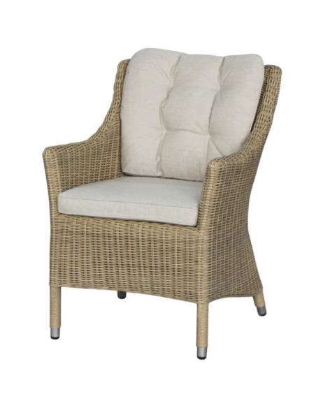 Bramblecrest Fairford 6 Seat Dining Set with Woven Armchairs
