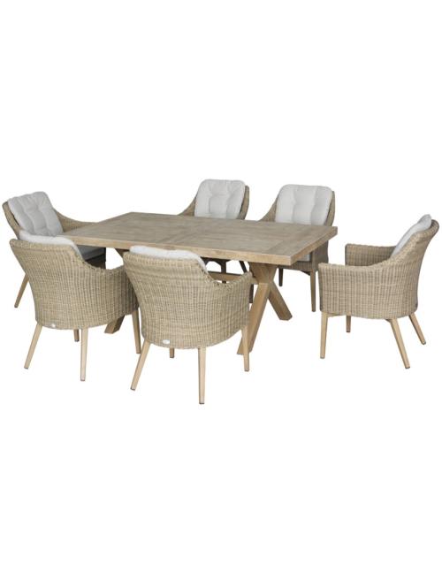 Bramblecrest Fairford Vogue 6 Seater Dining Set