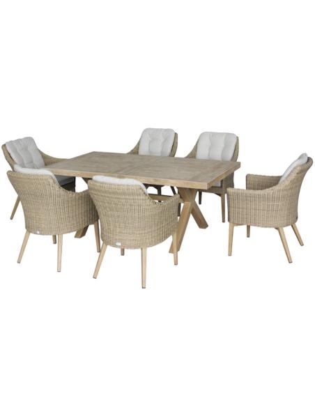 Bramblecrest Fairford Vogue 6 Seater Dining Set