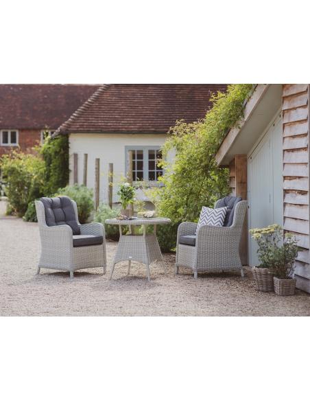 Bramblecrest Chedworth Dove Grey 2 Seater Dining Set