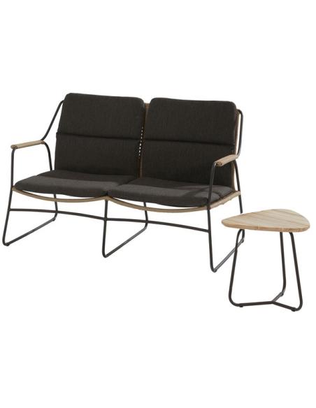 4 Seasons Outdoor Scandic 2 seater living bench & Coffee Table