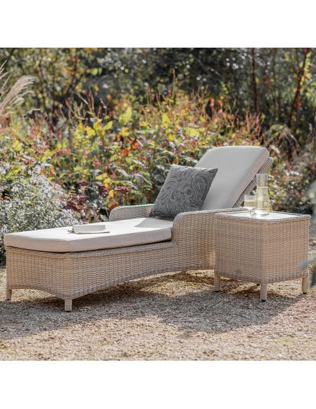 Bramblecrest Chedworth Sandstone Loungers with High Coffee Table
