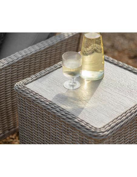Bramblecrest Chedworth Sandstone Loungers with High Coffee Table