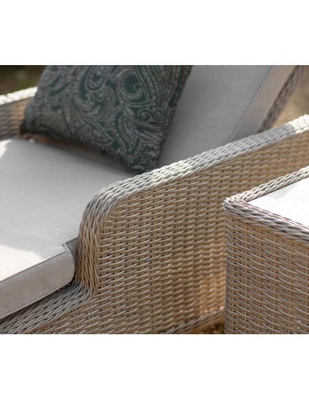 Bramblecrest Chedworth Sandstone Loungers with High Coffee Table