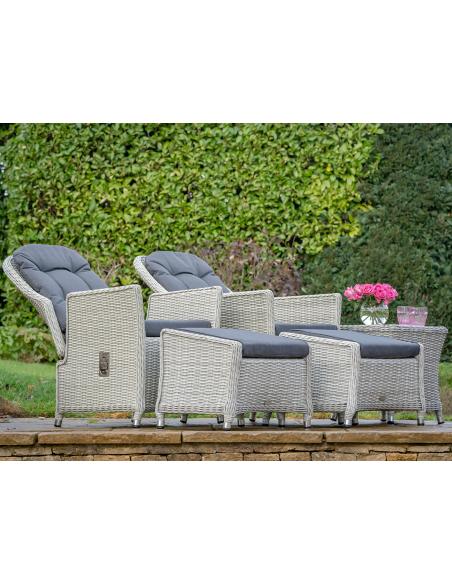 Bramblecrest Monterey Dove Grey High Back Recliner Chairs (Set of 2)