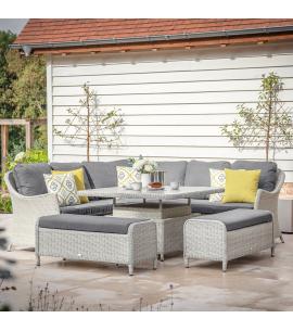 Bramblecrest Monterey Dove Grey Casual Dining Set with...