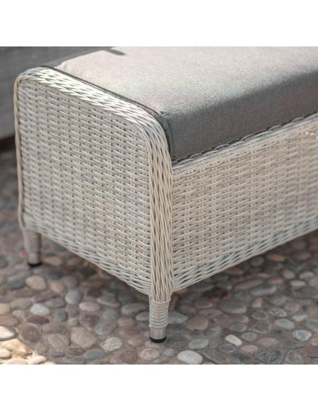 Bramblecrest Monterey Dove Grey Casual Dining Set with Square Fire Pit Table