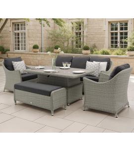 Bramblecrest Monterey Dove Grey 3 Seater Sofa Set with...