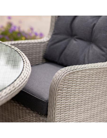 Bramblecrest Chedworth Dove Grey 4 Seater Dining Set