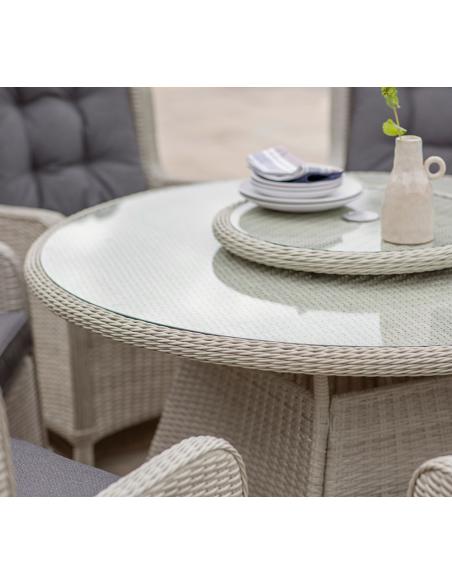Bramblecrest Chedworth Dove Grey 6 Seater Dining Set