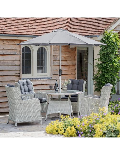 Bramblecrest Chedworth Dove Grey 4 Seater...