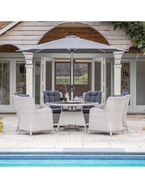 Bramblecrest Chedworth Dove Grey 6 Seater...