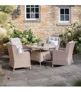 Bramblecrest Chedworth Sandstone 4 Seater Dining Set