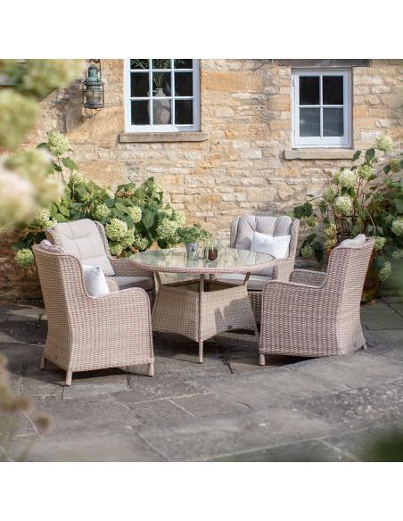 Bramblecrest Chedworth Sandstone 4 Seater Dining Set