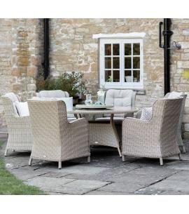 Bramblecrest Chedworth Sandstone 6 Seater Dining Set