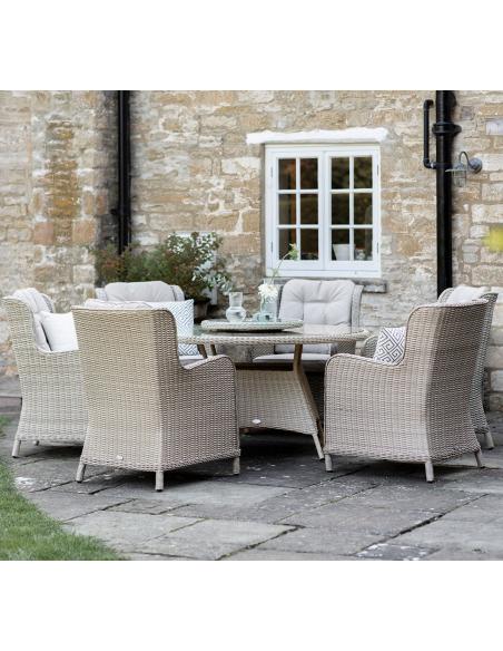 Bramblecrest Chedworth Sandstone 6 Seater Dining Set