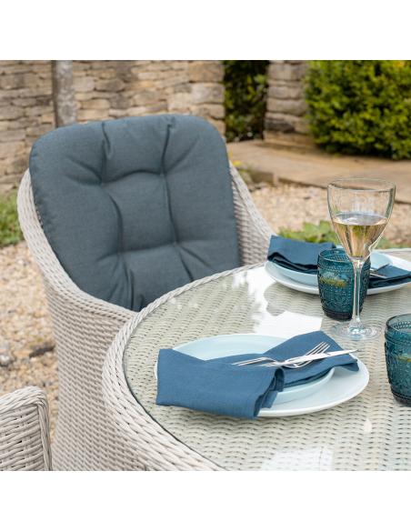 Bramblecrest Monterey Dove Grey 4 Seater Dining Set