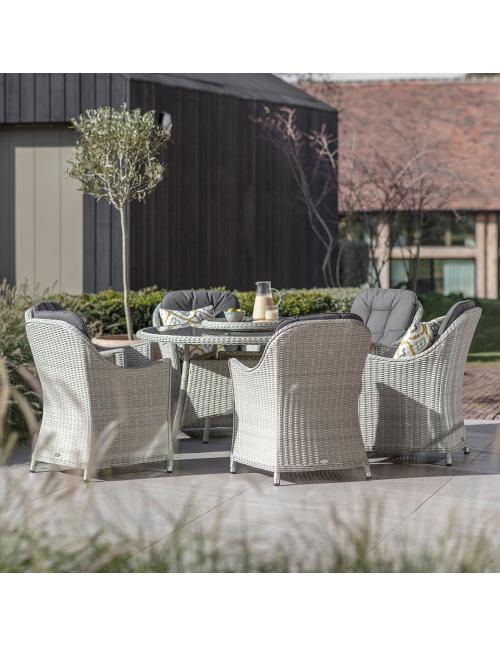 Bramblecrest Monterey Dove Grey 6 Seater Dining...