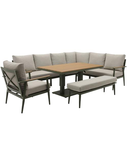 Bramblecrest RHS Wisley Sage L-Shape Sofa with...