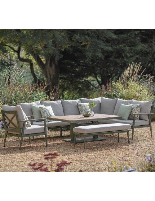 Bramblecrest RHS Wisley Sage L-Shape Sofa with...
