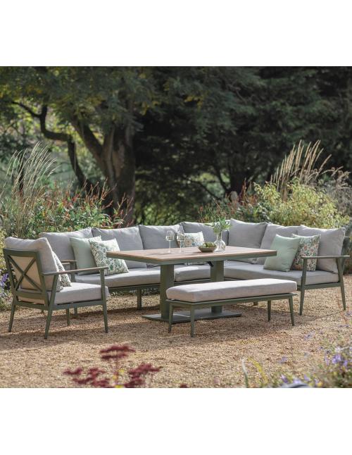Bramblecrest RHS Wisley Sage L-Shape Sofa with...