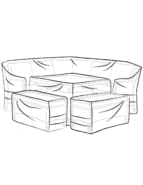 Bramblecrest Tetbury Square Corner Sofa Set...