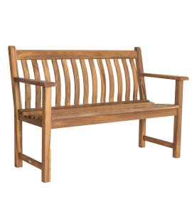 Alexander Rose Albany Broadfield 4ft Flat Arm Bench