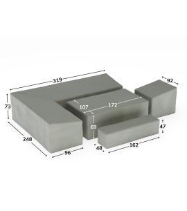 Bramblecrest Fairford L Shape Sofa Set Covers including...