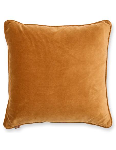 Neptune Florence Scatter Cushion, Cotton Velvet - Mustard