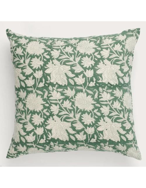 Neptune Dora Square Printed Scatter Cushion, Green