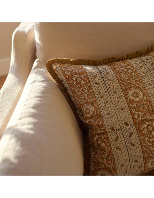 Neptune Mae Printed Scatter Cushion, Mustard