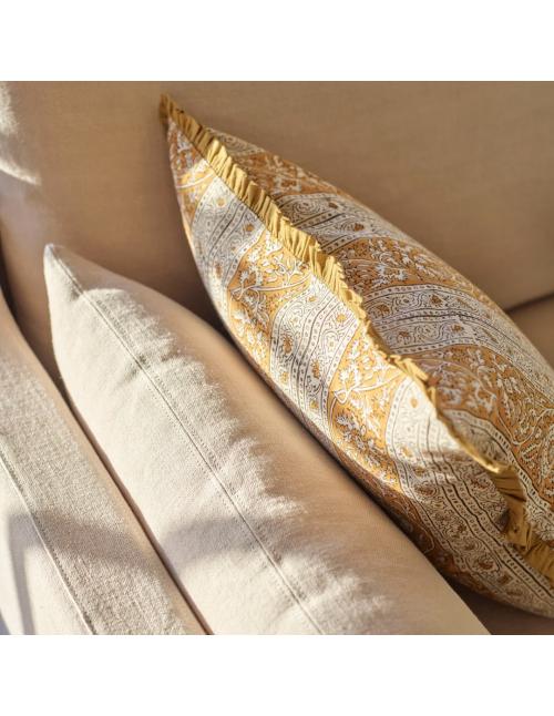 Neptune Mae Printed Scatter Cushion, Mustard