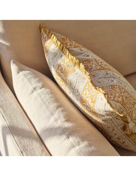 Neptune Mae Printed Scatter Cushion, Mustard