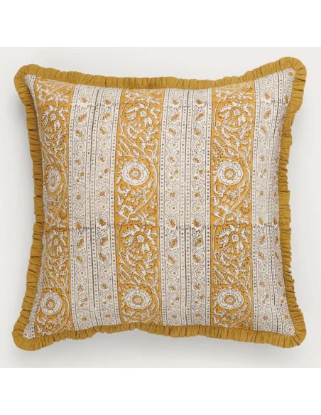 Neptune Mae Printed Scatter Cushion, Mustard