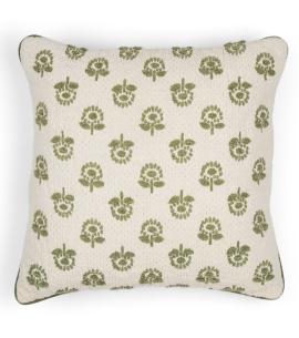 Neptune Margot Embroidered Scatter Cushion, Olive