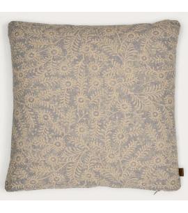 Neptune Grace Scatter Cushion, Orla Printed Linen Flax Blue