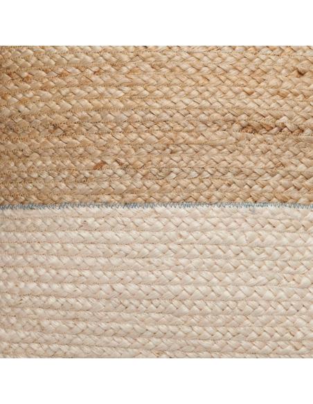 Neptune Orissa Woven Jute Floor Cushion, Natural