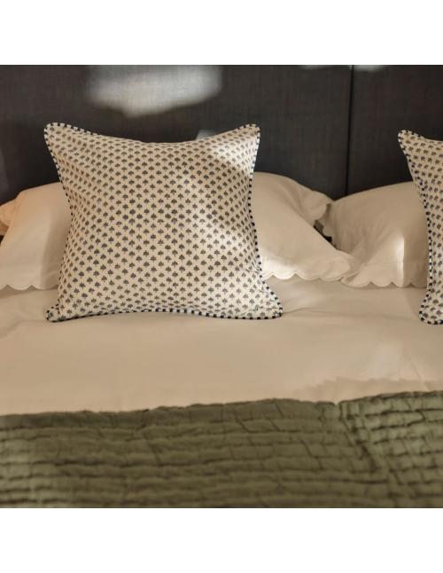 Neptune Eve Square Printed Scatter Cushion, Navy