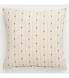 Neptune Frida Square Embroidered Scatter Cushion, Green
