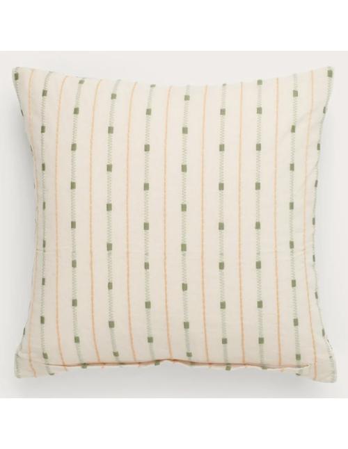 Neptune Frida Square Embroidered Scatter Cushion, Green