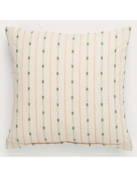 Neptune Frida Square Embroidered Scatter Cushion, Green