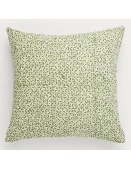 Neptune Frida Square Embroidered Scatter Cushion, Green