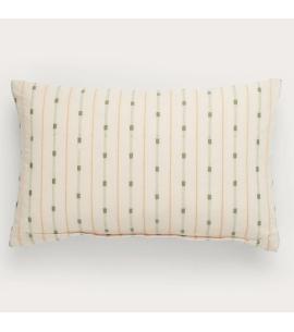 Neptune Frida Embroidered Bolster Cushion, Green