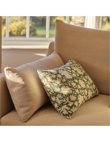 Neptune Dora Printed Bolster Cushion, Green